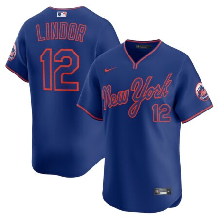New York Mets 2025 Francisco Lindor Royal Alternate Limited Jersey