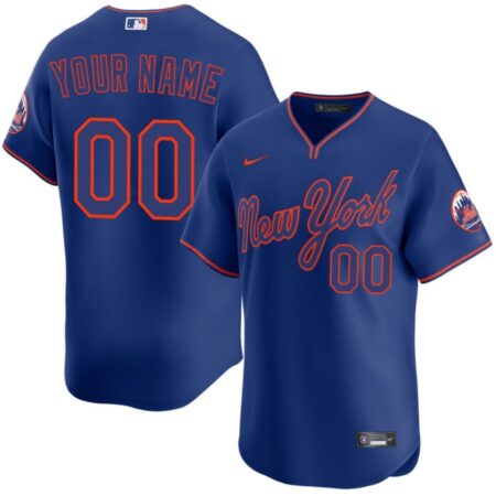 New York Mets Custom 2025 Alternate Royal Limited Jersey
