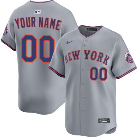 New York Mets Personalized 2025 Road Limited Jersey