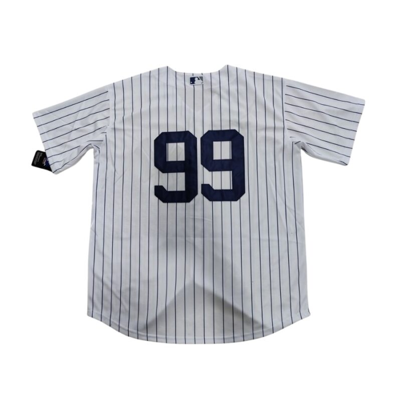 New York Yankees Aaron Judge White Home Jersey back