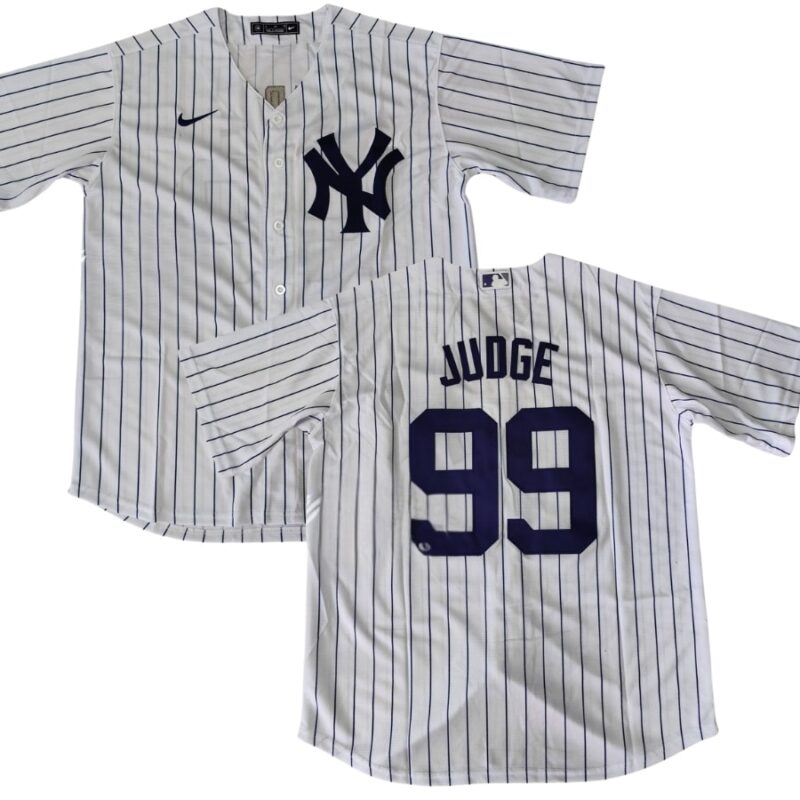 New York Yankees Aaron Judge White Home Name Jersey