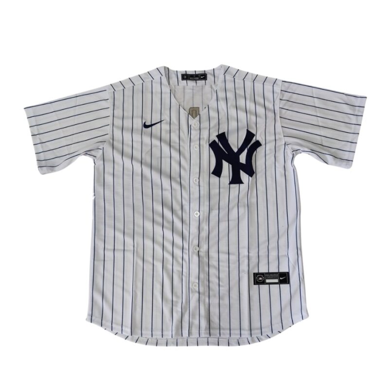 New York Yankees Aaron Judge White Home Name Jersey front