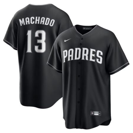 Padres Manny Machado Black Lights Out Player Jersey