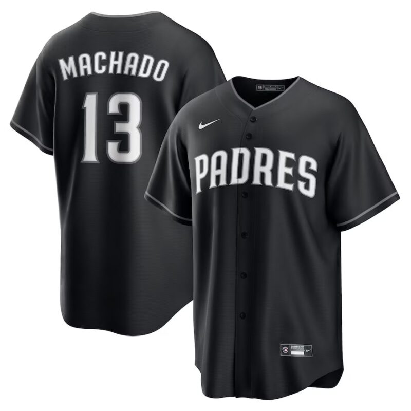 Padres Manny Machado Black Lights Out Player Jersey