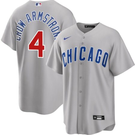 Pete Crow-Armstrong Chicago Cubs Gray Road Jersey