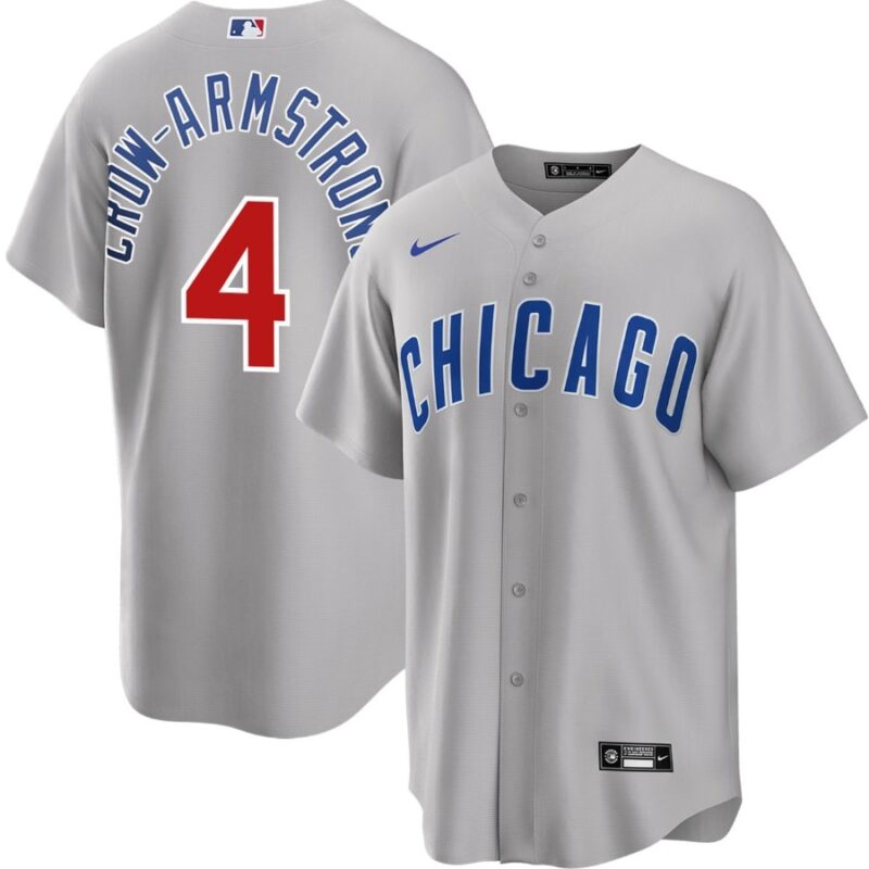 Pete Crow-Armstrong Chicago Cubs Gray Road Jersey