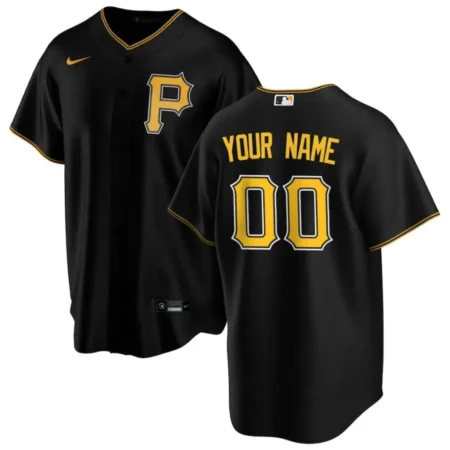 Pittsburgh Pirates Black Alternate Replica Custom Jersey