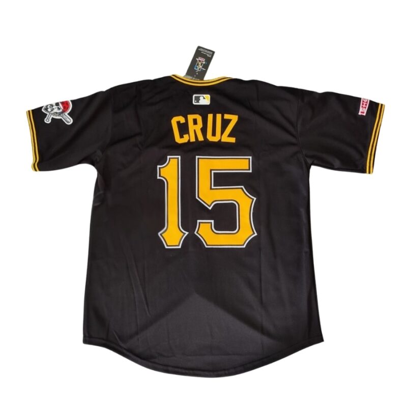 Pittsburgh Pirates Oneil Cruz Black Alternate Jersey back