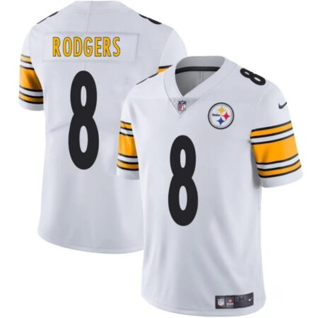 Pittsburgh Steelers Aaron Rodgers White Jersey