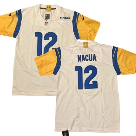 Rams Puka Nacua #12 White Jersey Stitched
