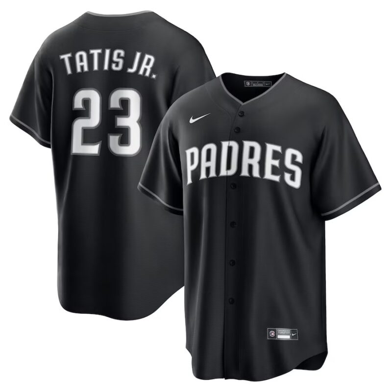 San Diego Padres Fernando Tatis Jr. Black Lights Out Player Jersey