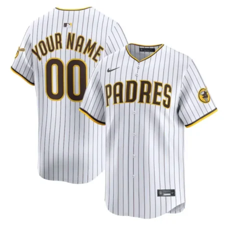 San Diego Padres White Home Limited Custom Jersey
