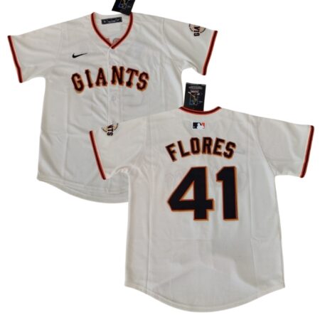 San Francisco Giants Wilmer Flores Cream Home Jersey