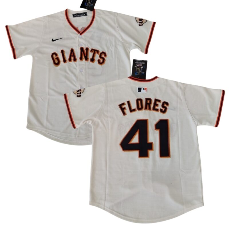 San Francisco Giants Wilmer Flores Cream Home Jersey