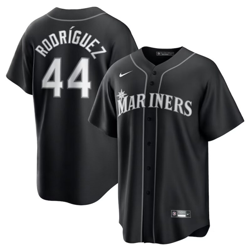 Seattle Mariners Julio Rodríguez Black Lights Out Player Jersey