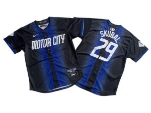 Tigers Tarik Skubal Navy City Connect Limited Jersey Stitched
