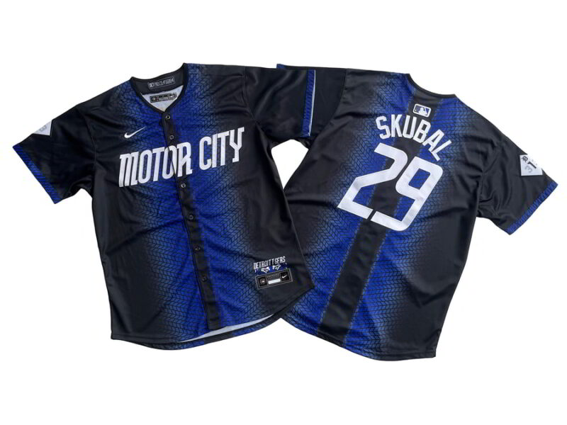Tigers Tarik Skubal Navy City Connect Limited Jersey Stitched