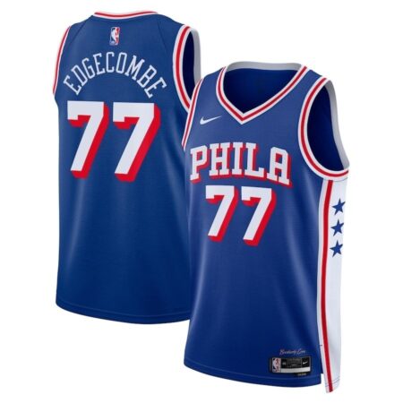 V. J. Edgecombe 76ers Royal 2025 Draft First Round Pick Jersey