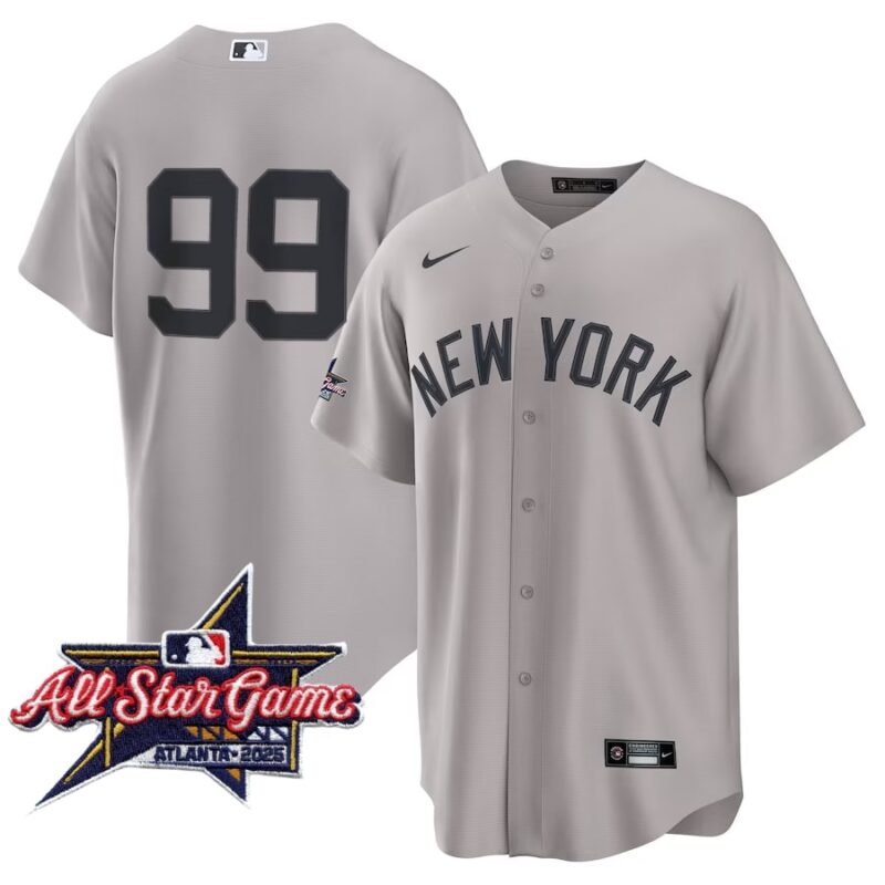 Yankees Aaron Judge Gray 2025 All-Star Jersey