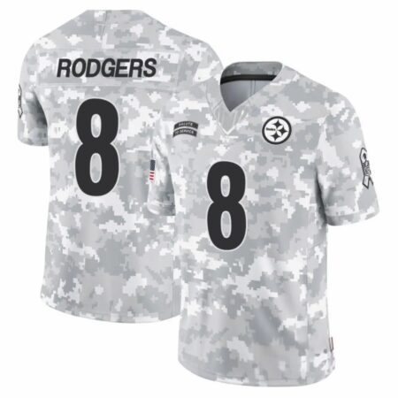 Aaron Rodgers Pittsburgh Steelers 2024 Salute to Service Jersey