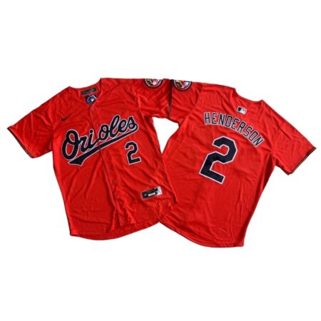 Baltimore Orioles Gunnar Henderson Orange Alternate Jersey