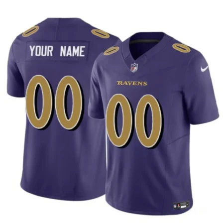 Baltimore Ravens Active Player Custom Purple 2023 F.U.S.E Alternate Color Rush Limited Football Jersey