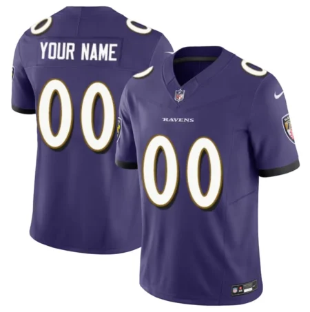 Baltimore Ravens Active Player Custom Purple 2023 F.U.S.E Alternate Vapor Untouchable Limited Football Jersey