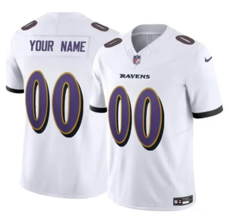 Baltimore Ravens Active Player Custom White 2023 F.U.S.E Alternate Vapor Untouchable Limited Football Jersey