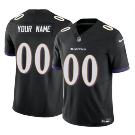 Baltimore Ravens Custom Black Jersey