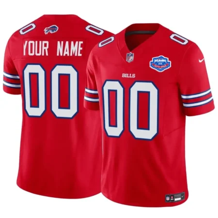 Buffalo Bills Active Player Custom Red 2025 F.U.S.E. With Farewell Patch Vapor Untouchable Limited Stitched Football Jersey
