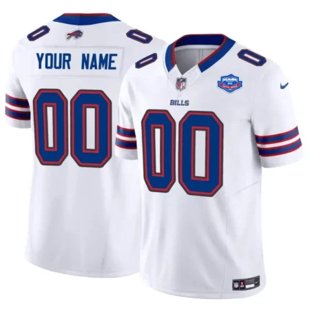 Buffalo Bills Active Player Custom White 2025 F.U.S.E. With Farewell Patch Vapor Untouchable Limited Stitched Football Jersey