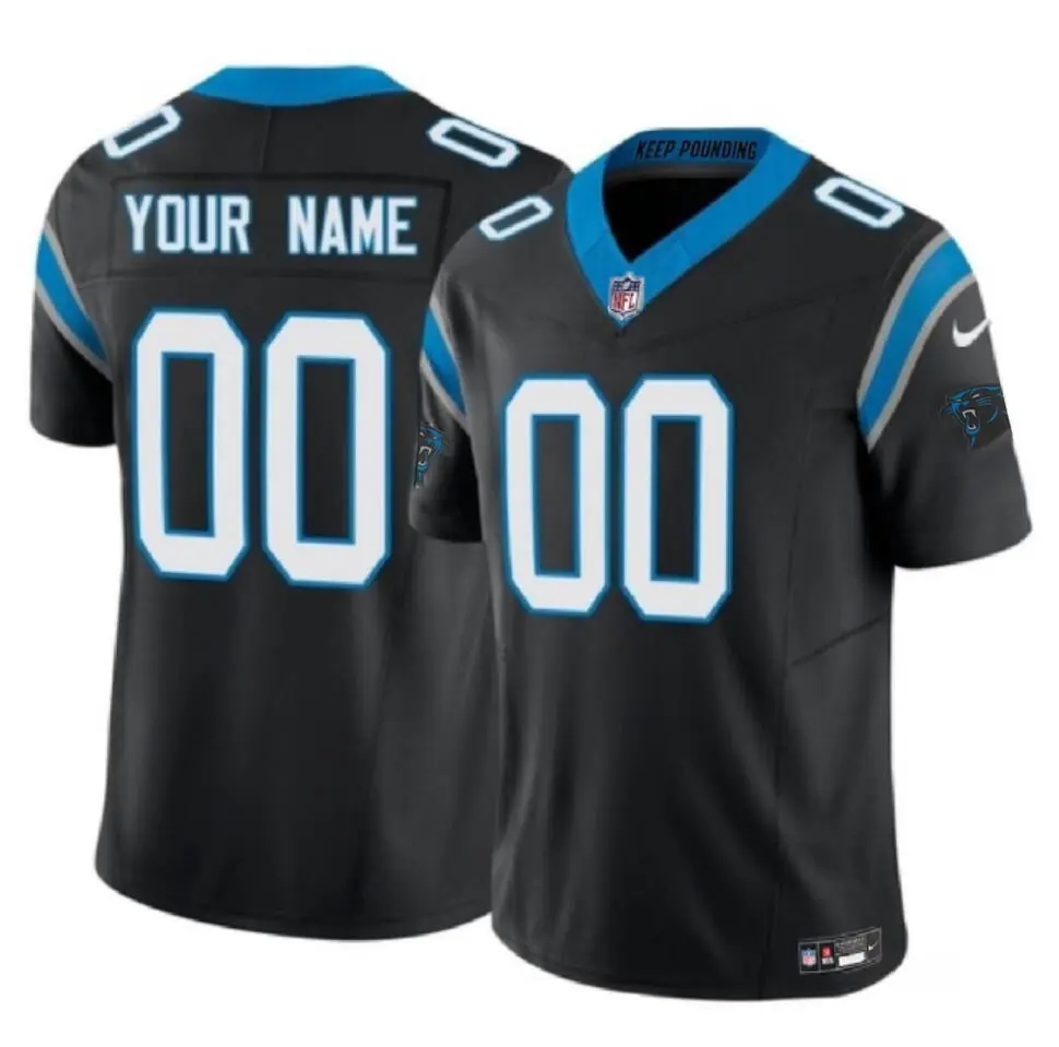 Carolina Panthers Active Player Custom Black 2023 F.U.S.E. Vapor Limited Stitched Football Jersey