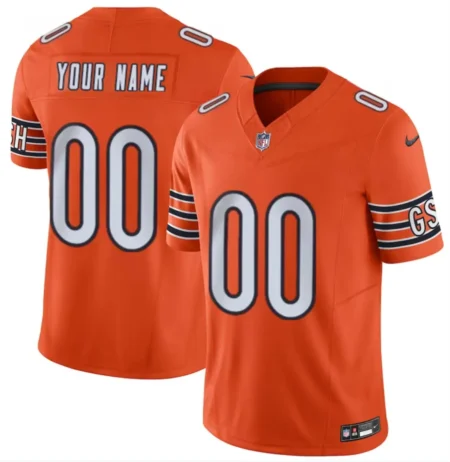 Chicago Bears Active Player Custom Orange 2023 F.U.S.E Vapor Untouchable Limited Stitched Football Jersey