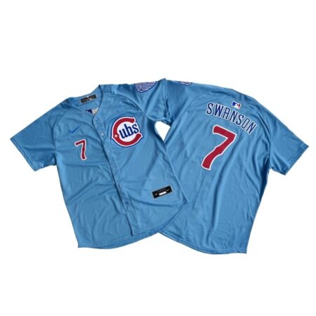 Chicago Cubs Dansby Swanson Blue 2nd Alternate Limited Jersey