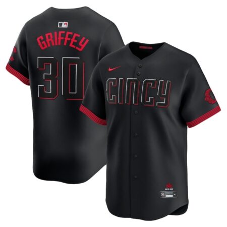 Cincinnati Reds Ken Griffey Jr. Black City Connect Jersey