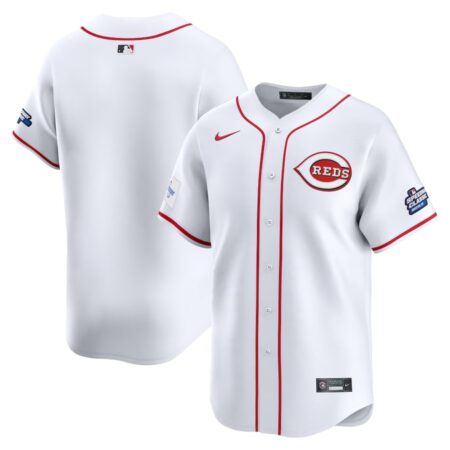 Cincinnati Reds White 2025 Speedway Classic Home Jersey