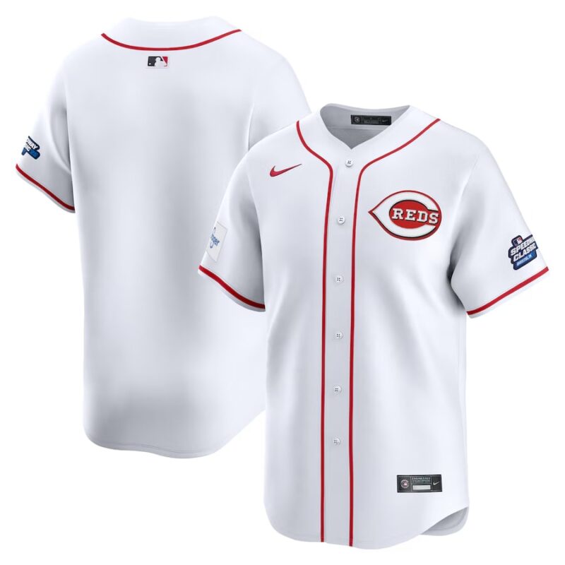 Cincinnati Reds White 2025 Speedway Classic Home Jersey