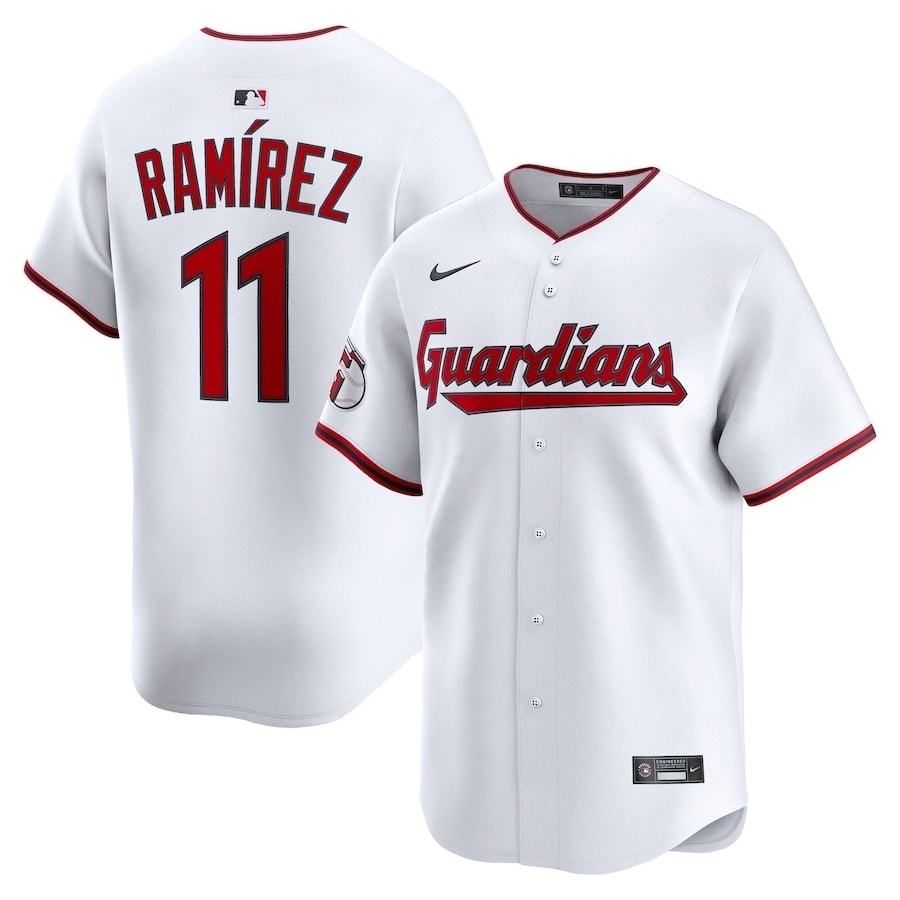 Cleveland Guardians Jose Ramirez NWhite Home Jersey