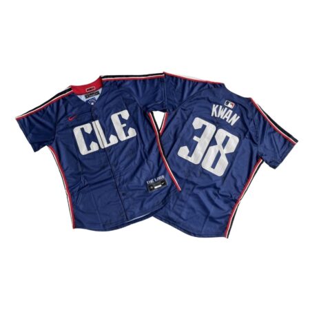 Cleveland Guardians Steven Kwan Navy City Connect Limited Jersey
