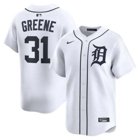 Detroit Tigers Riley Greene White Home Limited Jersey