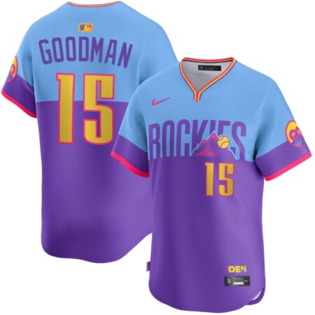 Hunter Goodman Colorado Rockies City Connect 2.0 Purple Limited Jersey