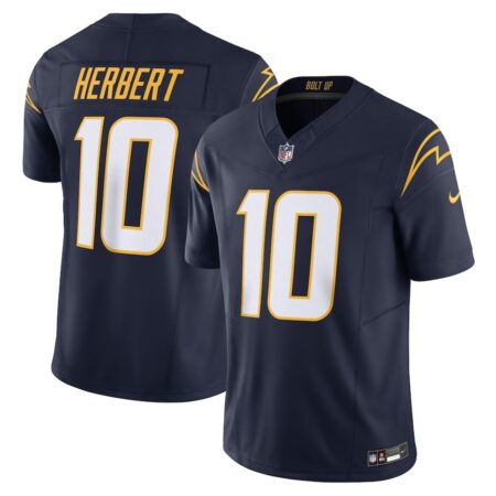 Los Angeles Chargers Justin Herbert Nike Navy Vapor F.U.S.E. Limited Jersey