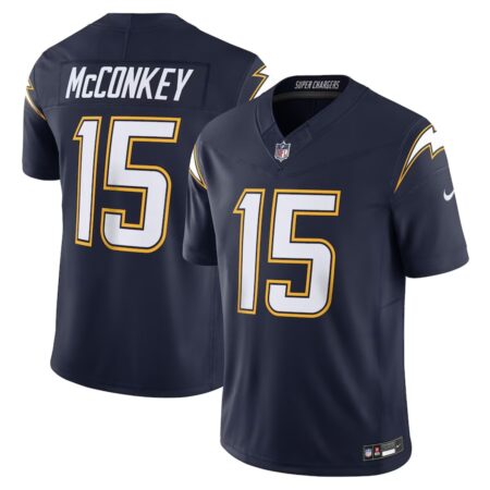 Los Angeles Chargers Ladd McConkey Navy Alternate Super Chargers Vapor F.U.S.E. Limited Jersey