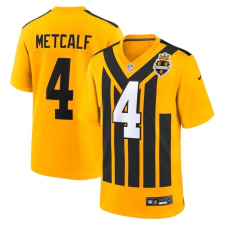 Pittsburgh Steelers DK Metcalf Gold Alternate 1933 Throwback Game Jersey