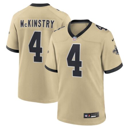 Pittsburgh Steelers Ga’Quincy McKinstry Gold Alternate 1933 Throwback Game Jersey