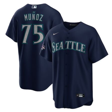 Seattle Mariners Andres Munoz Navy 2025 MLB All-Star Game Jersey