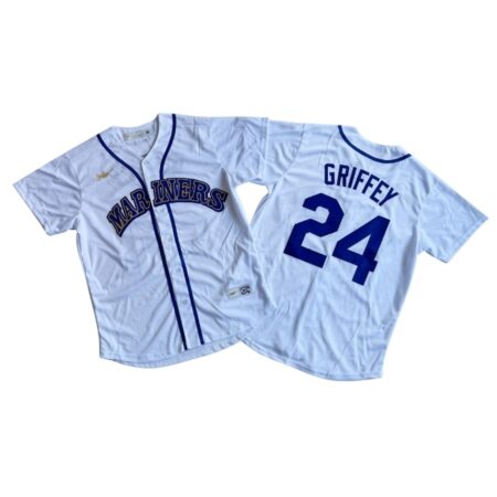 Seattle Mariners Ken Griffey Jr. White Throwback Cooperstown Collection Limited Jersey