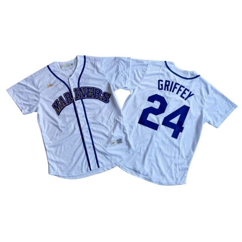 Seattle Mariners Ken Griffey Jr. White Throwback Cooperstown Collection Limited Jersey