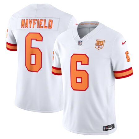 Tampa Bay Buccaneers Baker Mayfield White Vapor F.U.S.E. Player Limited Jersey