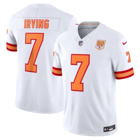 Tampa Bay Buccaneers Bucky Irving White Vapor F.U.S.E. Player Limited Jersey